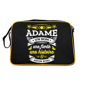 ADAME UN NOM UNE FIERTÉ AUCUN RIVAL - Sac Retro - noir/or - Dos