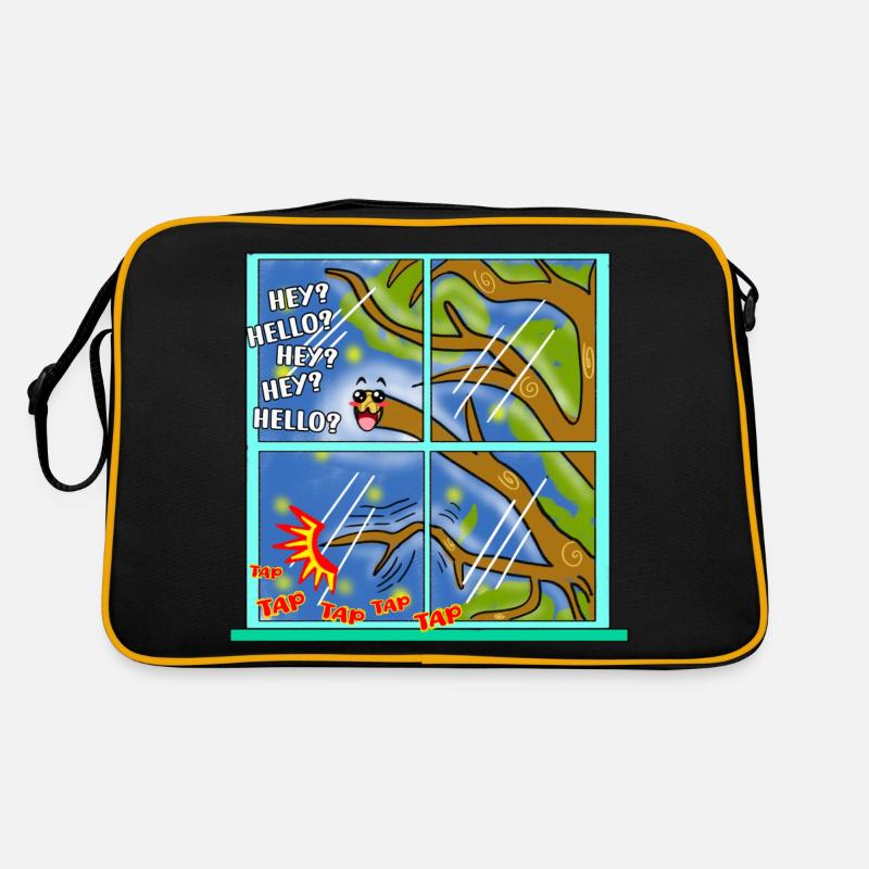 Drôle Kawaii Mignon Branche d’arbre Tapping Art classique Sac Retro