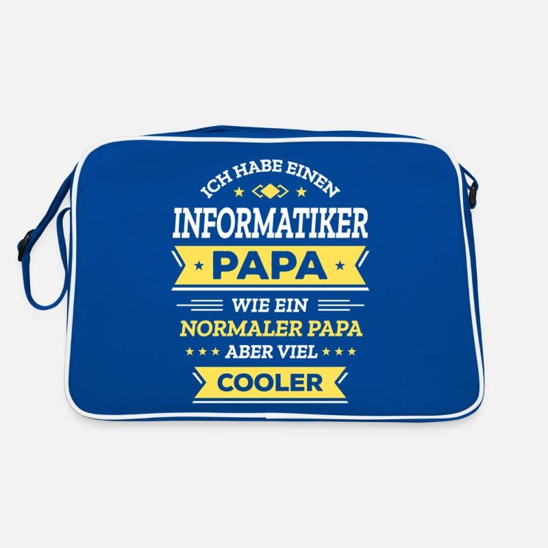 INFORMATIKER PAPA: COOL, TECH, DIGITAL, SMART Retro Tasche