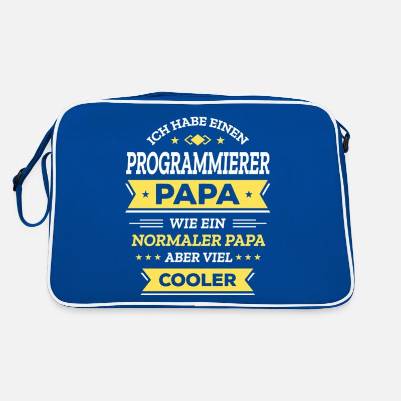 PROGRAMMIERER PAPA: COOL, TECH, DIGITAL, INNOVATIV Retro Tasche