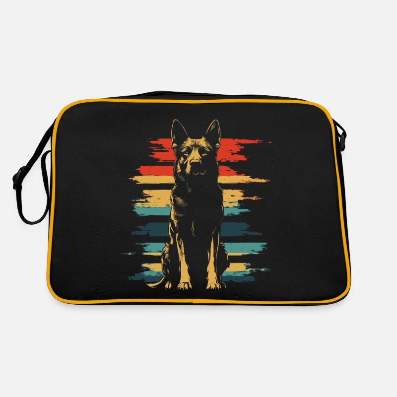 German Shepherd Vintage Retro Bag