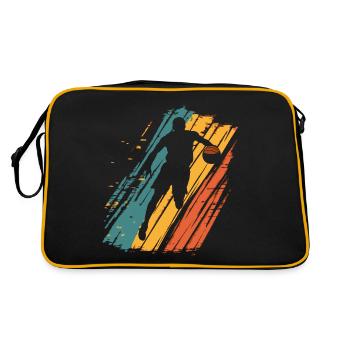 Basket-ball Basketteur Vintage - Sac Retro - noir/or - Dos