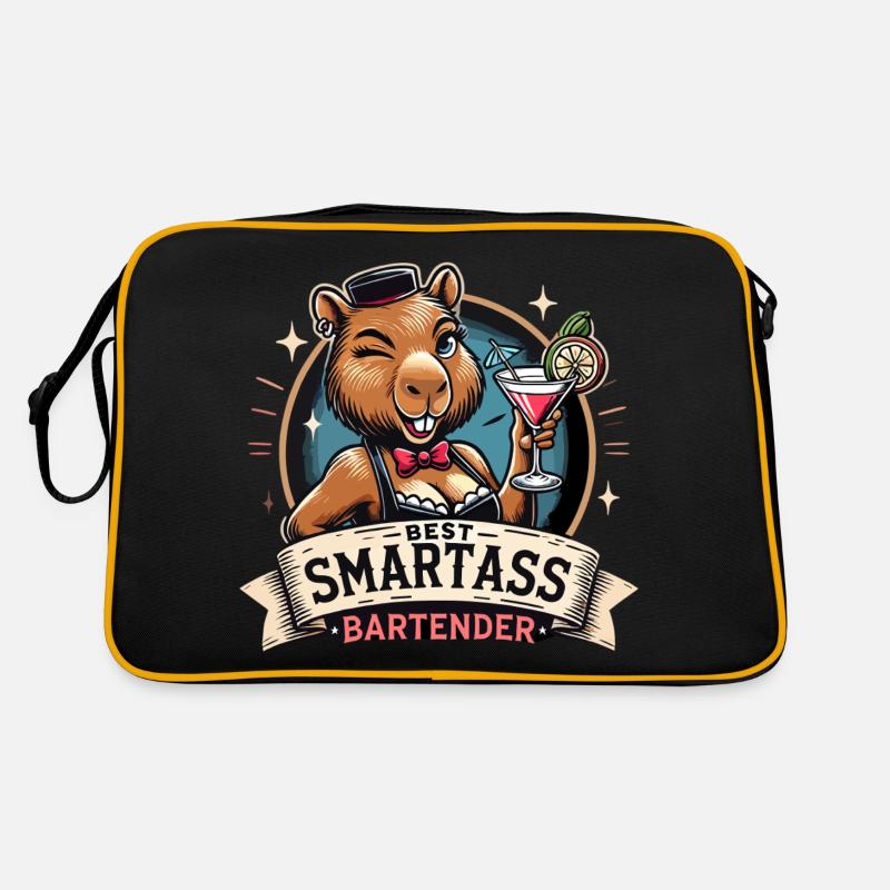 Bartender Barmaid Capybara Capy Gift Retro Bag