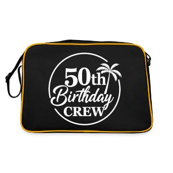 50e anniversaire Crew Chemise d’anniversaire drôle - Sac Retro - noir/or - Dos