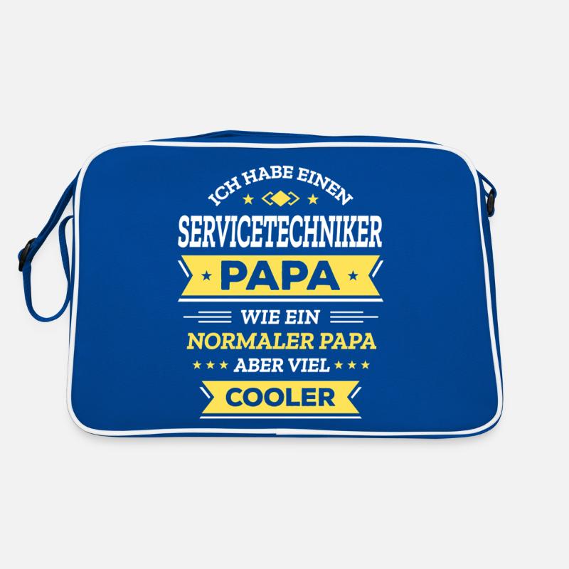 SERVICETECHNIKER PAPA - COOLER ALS NORMAL Retro Tasche