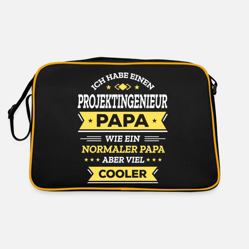 PROJEKTINGENIEUR PAPA - COOLER ALS NORMAL TOP Retro Tasche