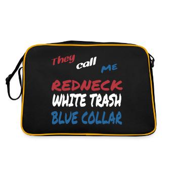 They Call Me Blue Collar - Retro Bag - black/gold - Back