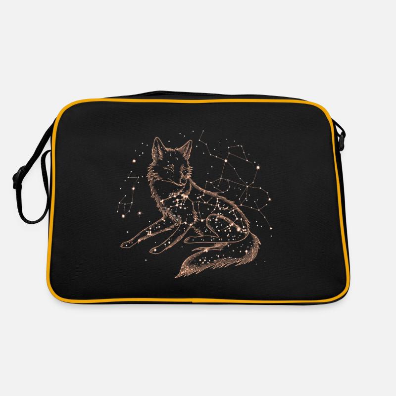 Fox Starry Sky Constellation Retro Bag