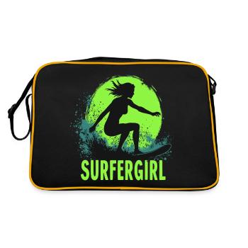 Surfeur Fille Surfeur Surf Surf Surfeur - Sac Retro - noir/or - Dos