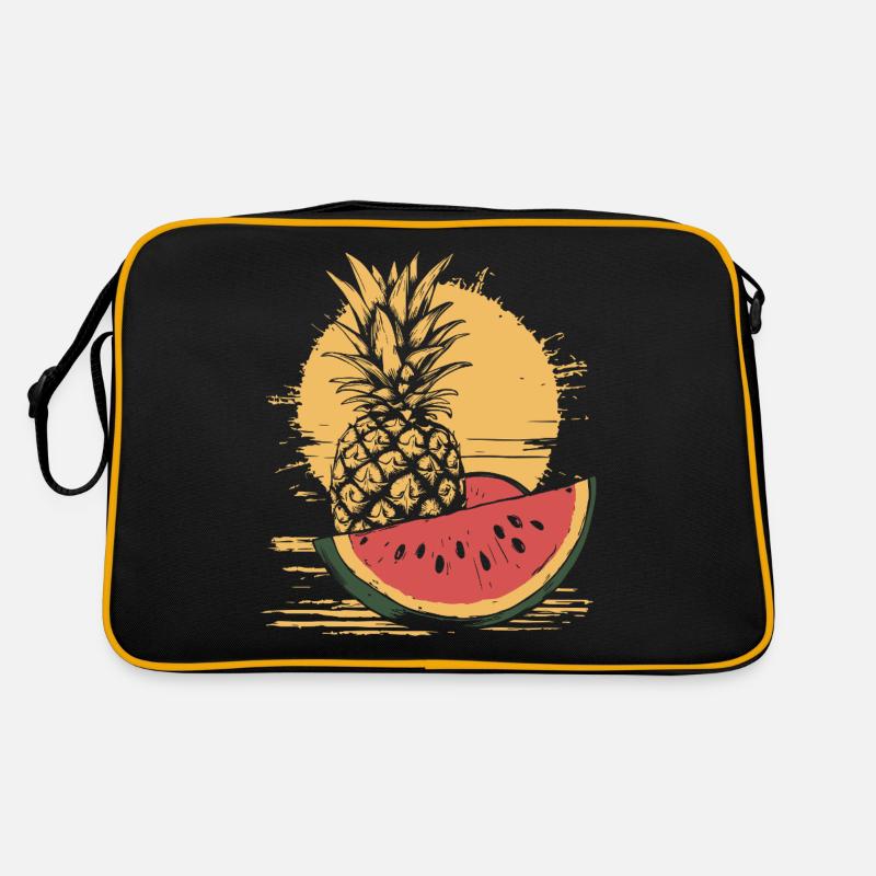Ananas et pastèque Sac Retro