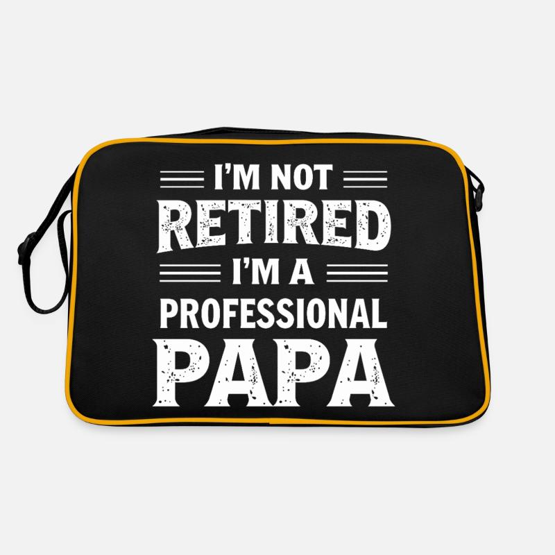 Papa professionnel Pas de pension de retraite Retraité Sac Retro