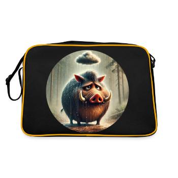 Tristesse du sanglier Mélancolie - Sac Retro - noir/or - Dos