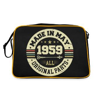 Mai 1959 Anniversaire Mai 1959 Anniversaire Mai 1959 - Sac Retro - noir/or - Dos