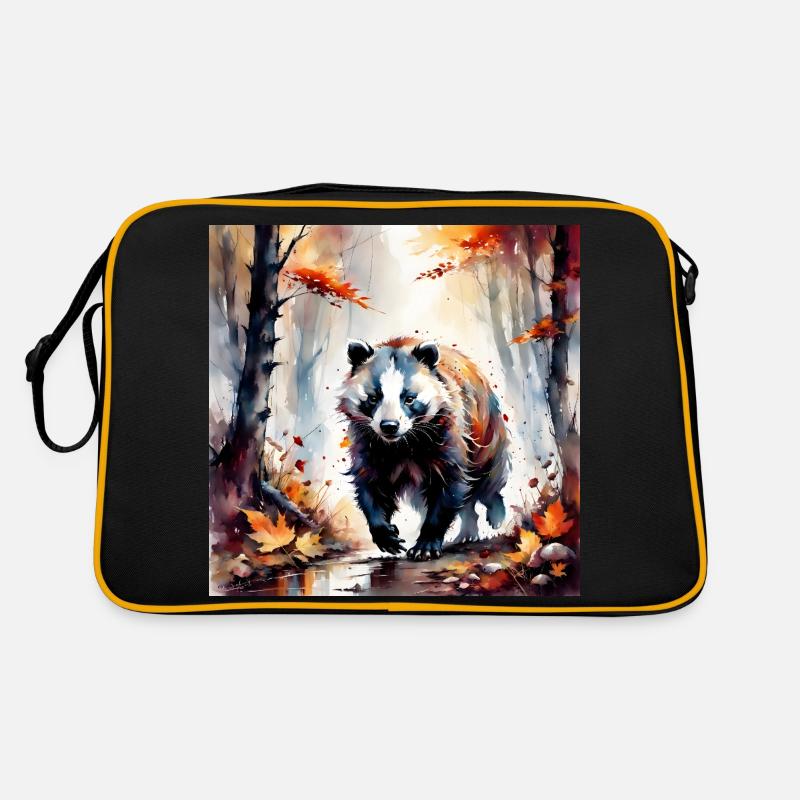 Badger in the Herbs Retro Bag