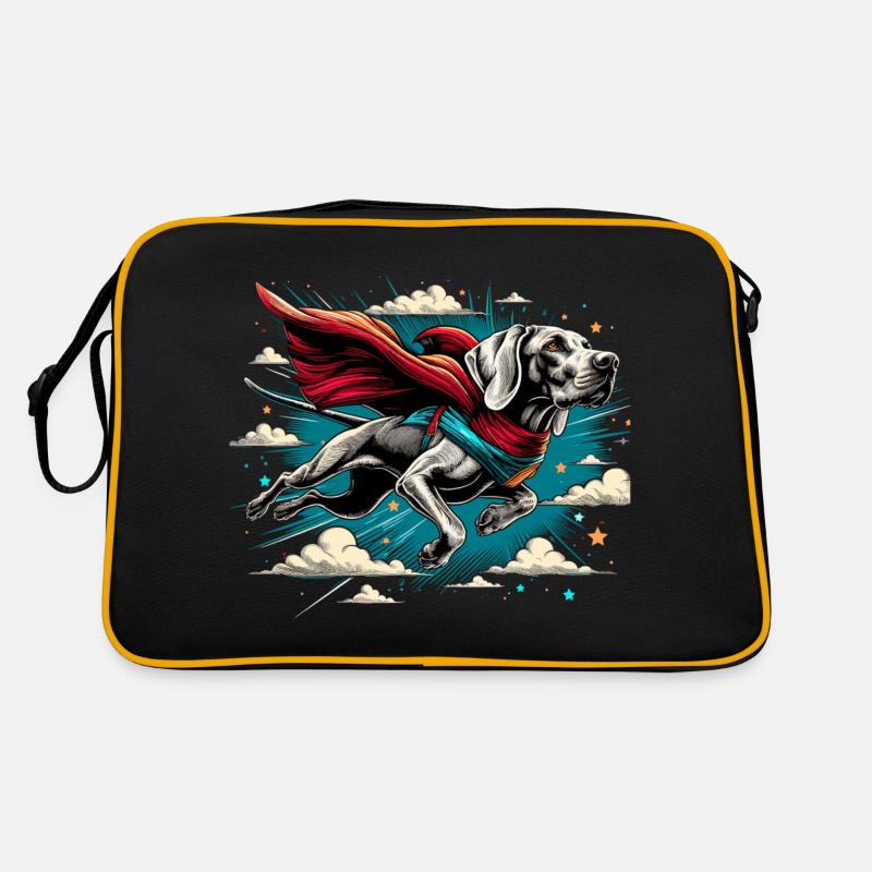 Super chien braque de Weimar Weimi Cape Cape cadeau Sac Retro