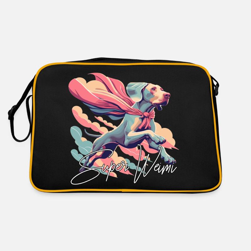 Super chien braque de Weimar Weimi Cape Cape cadeau Sac Retro