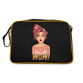 WOW! – Pop Art Shock! - Retro Bag - black/gold - Back