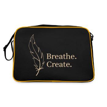 Le souffle crée une légèreté de plume - Sac Retro - noir/or - Dos