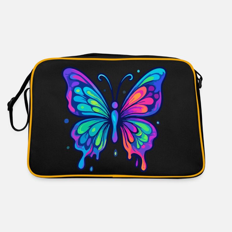 Rainbow Butterfly Retro Bag