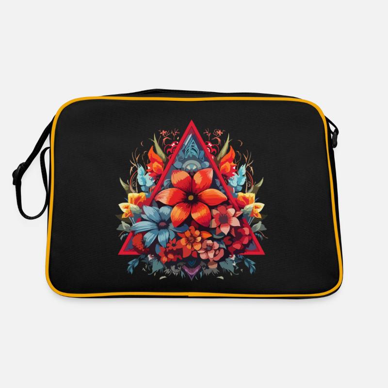 Triangle de fleurs Sac Retro