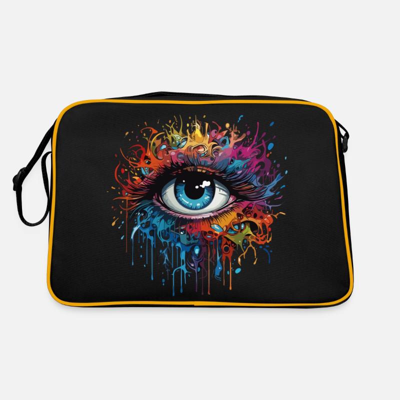 Oeil en forme de larme Sac Retro