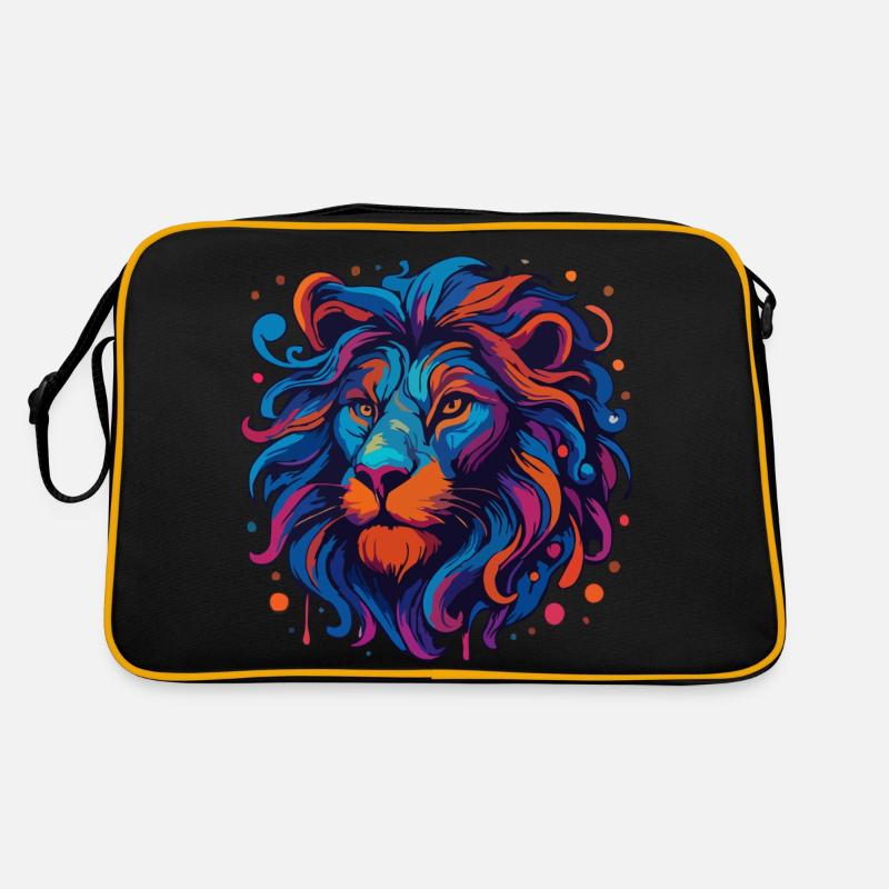 Neon Lion Retro Bag