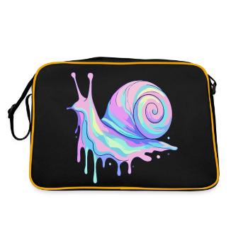 Pastel Snail - Retro Bag - black/gold - Back