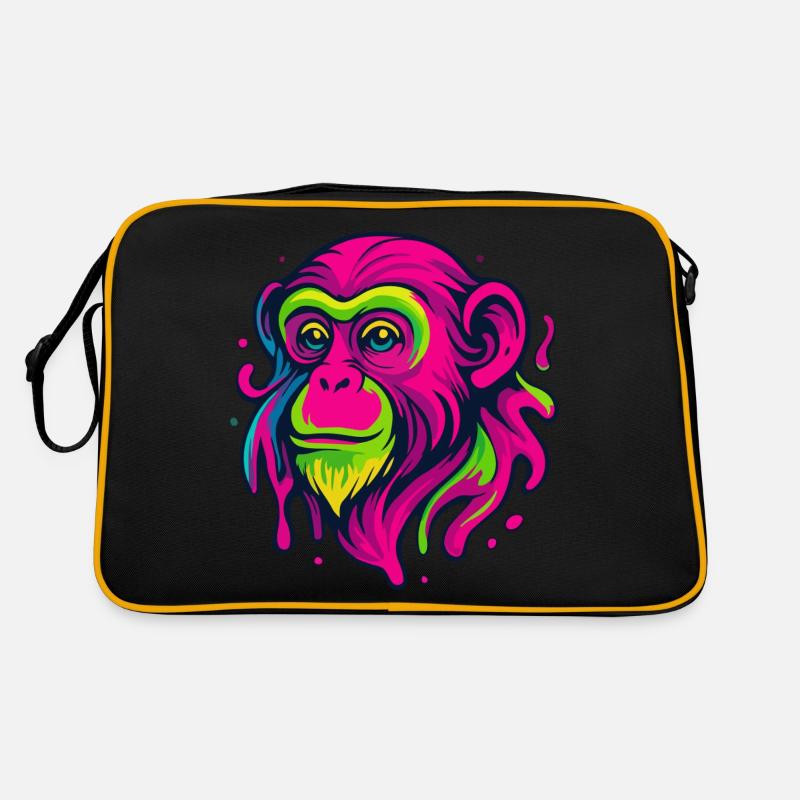 Neon Monkey Retro Bag