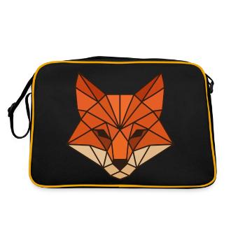 Renard polygonal - Sac Retro - noir/or - Dos
