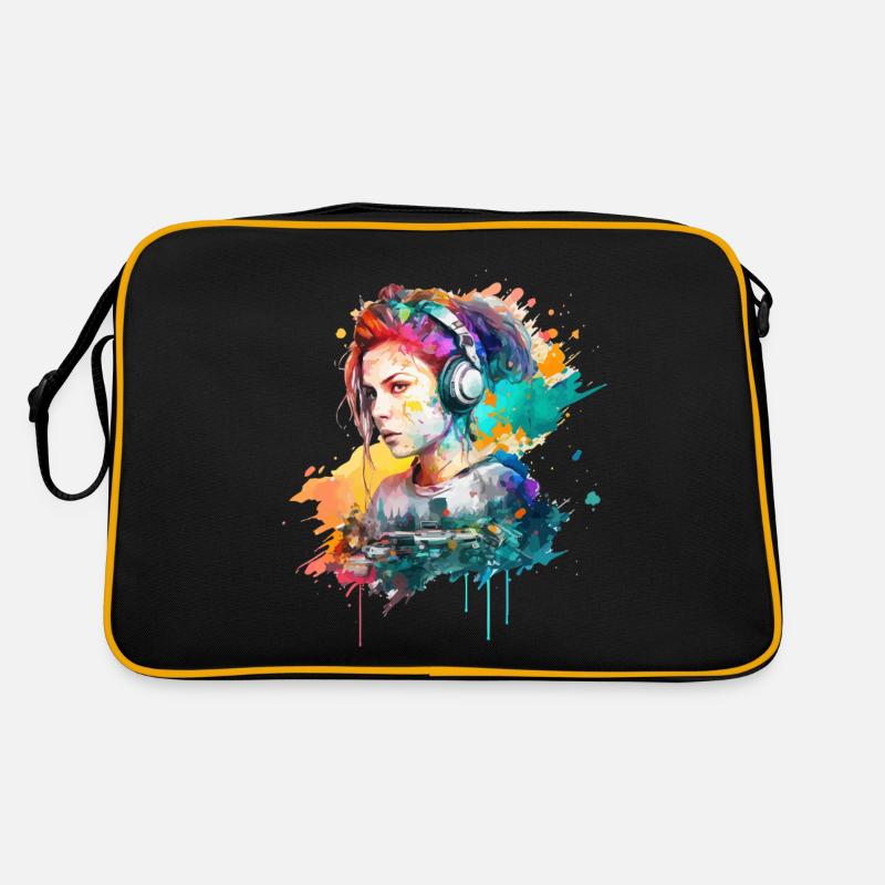 Farb DJane Retro Tasche
