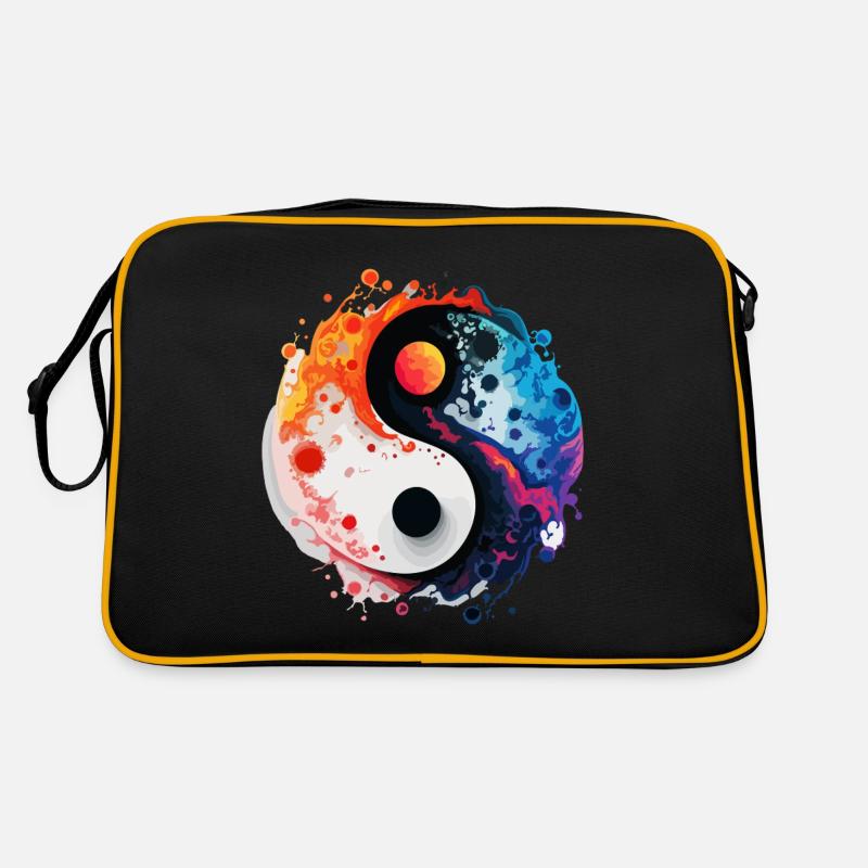 Yin-Yang Splash Retro Tasche