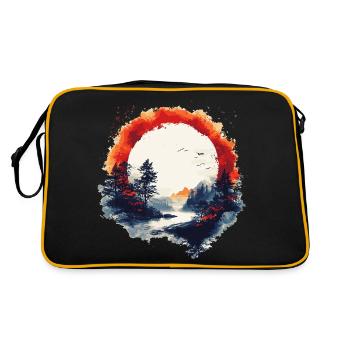 Forêt d’automne - Sac Retro - noir/or - Dos