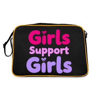 Filles Soutien Filles Déclaration Amitié - Sac Retro - noir/or - Dos