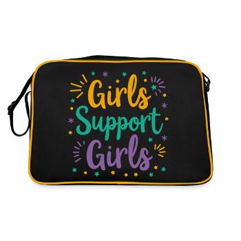 Filles Soutien Filles Déclaration Amitié - Sac Retro - noir/or - Dos