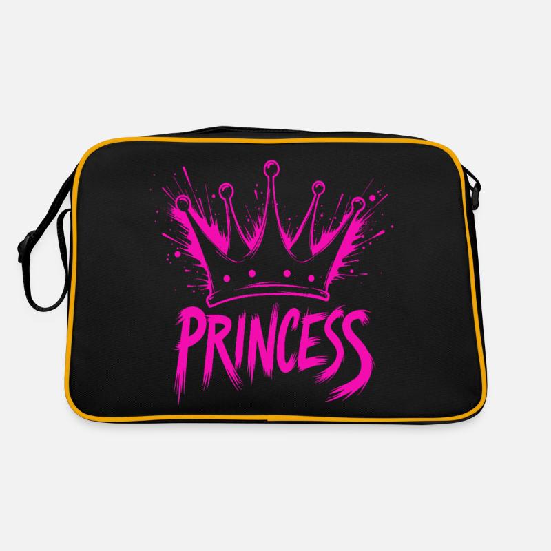 Prinzessin Krone Splash Retro Tasche