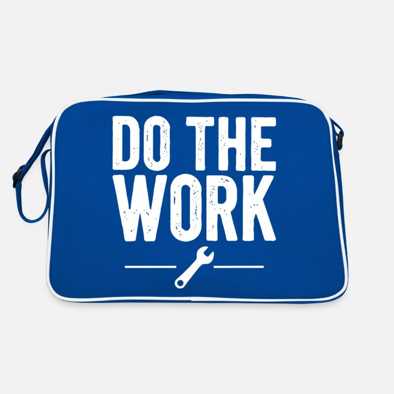 Do the Work Saying Quote Retro Bag