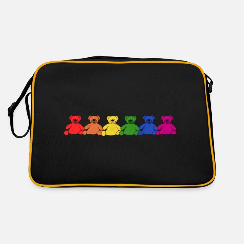Rainbow Teddies Retro Bag