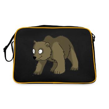 Bear 2 - Retro Bag - black/gold - Back