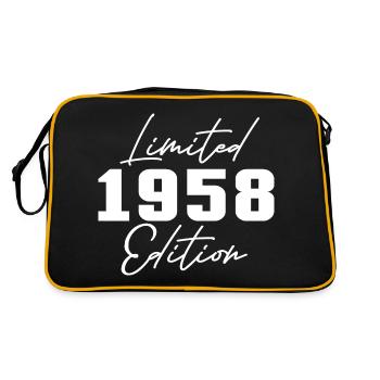 65e anniversaire Hommes Femmes Anniversaire 65 ans - Sac Retro - noir/or - Dos