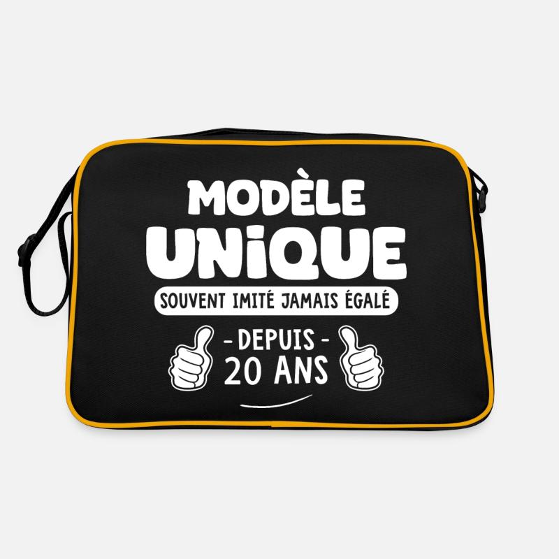 anniversaire 20 ans modèle unique depuis 20 ans Sac Retro
