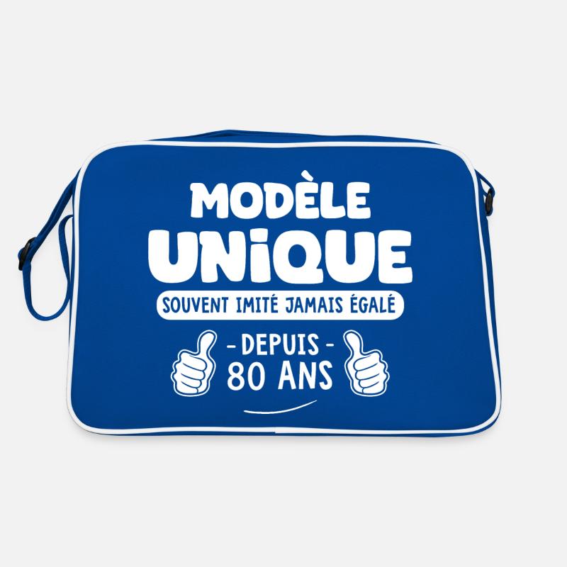 anniversaire 80 ans modèle unique depuis 80 ans Sac Retro