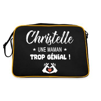 Christelle Cadeau pour une maman génial - Sac Retro - noir/or - Dos