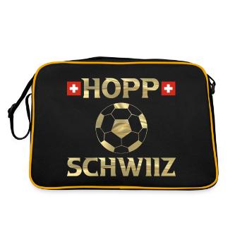 Hopp Schwiiz - Sac Retro - noir/or - Dos