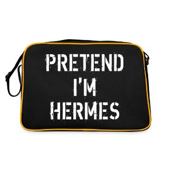 PRETEND I M HERMES - Sac Retro - noir/or - Dos