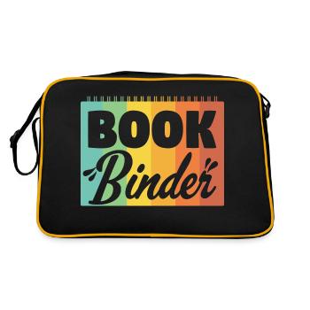 Book Binder College Block Binding - Retro Bag - black/gold - Back