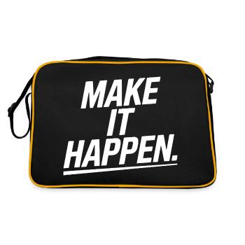 Go for it! - Retro Bag - black/gold - Back