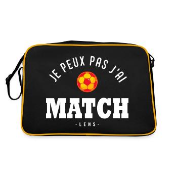 Je peux pas j ai Match football Lens - Sac Retro - noir/or - Dos