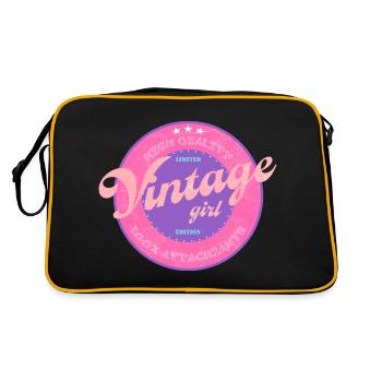 100% Attachiante - Sac Retro - noir/or - Dos