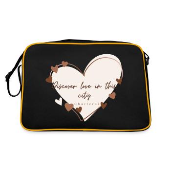 Discover love in this city - Retro Bag - black/gold - Back