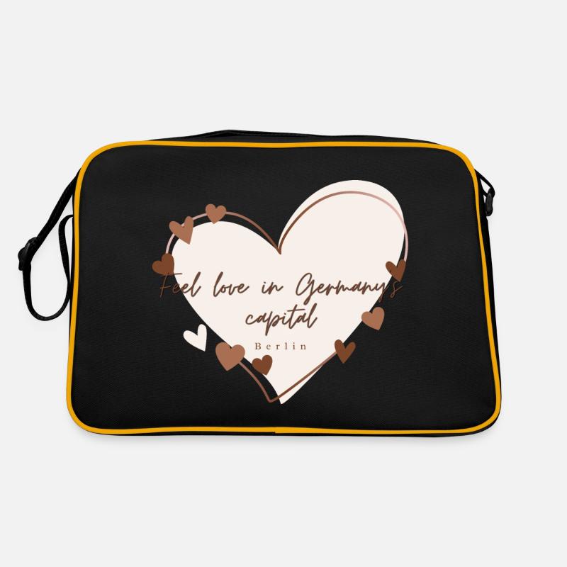Ich liebe mit Herz Berlin Retro Tasche